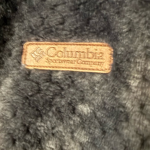 Columbia women’s XL long sleeve full zip black with gray tint fleece jacket - Picture 3 of 4